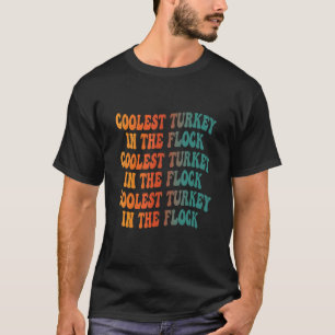 Groovy Coole Türkei in der Flock-gefärbte Krawatte T-Shirt