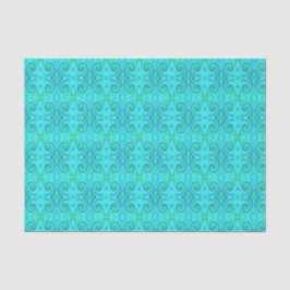 Groovy Cooles Abstraktes Aqua Liquid Art Swirl Mus Seidenpapier