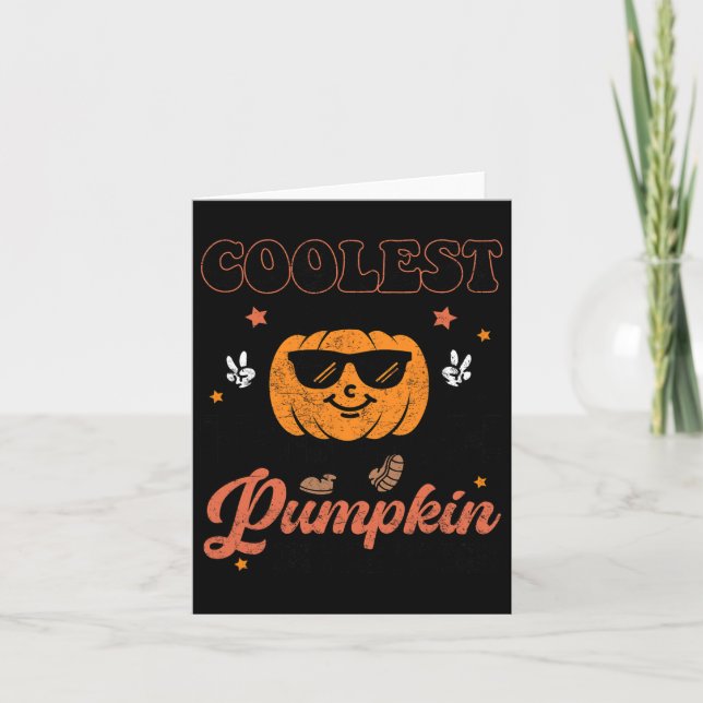 Groovy Coolster Kürbis zum PatchHalloween Karte (Vorderseite)