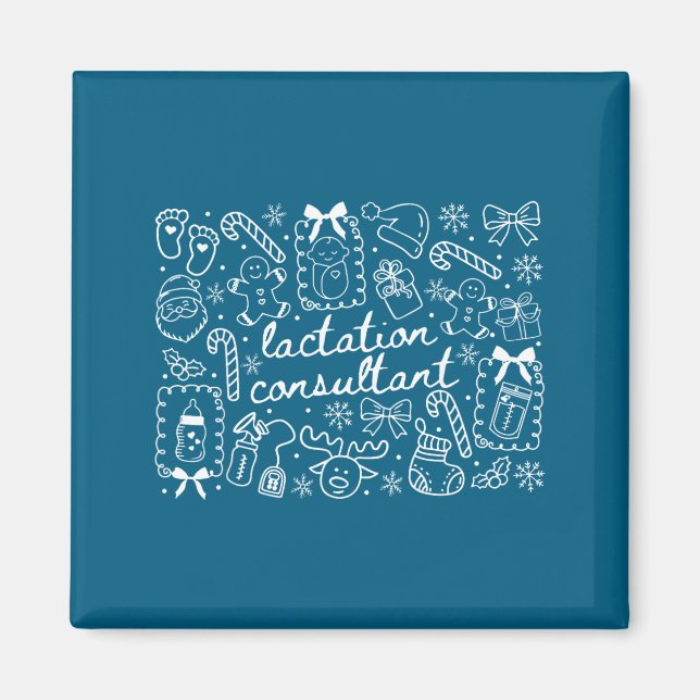 Groovy Coquette Lactation Consultant Breastfeeding Magnet (Vorne)