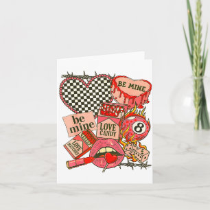 Groovy Coquette Western Valentinstag Collage Cli Karte