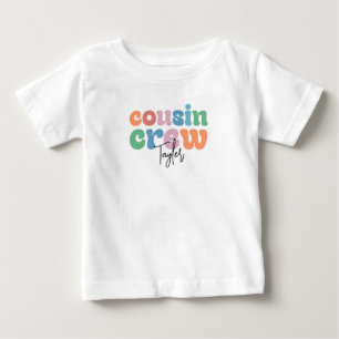 Groovy Cousin Crew Personalisiert Baby T-shirt