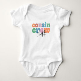 Groovy Cousin Crew Personalized Baby Strampler
