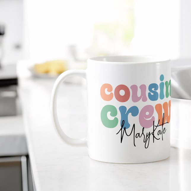 Groovy Cousin Crew Personalized Kaffeetasse (Groovy Cousin Crew Personalized Coffee Mug)