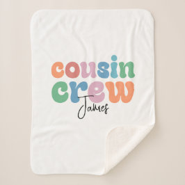 Groovy Cousin Crew Personalized Sherpadecke