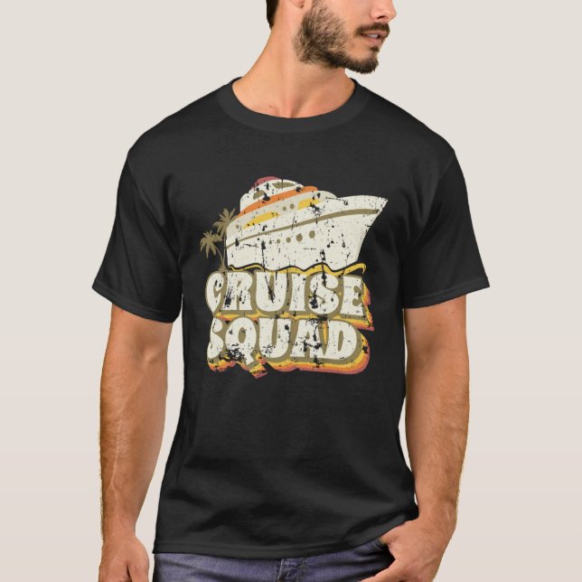Groovy Cruise Squad Vacation Matching Group T-Shirt (Vorderseite)