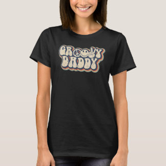 Groovy Daddy 70er Ästhetische Nostalgie in den 197 T-Shirt