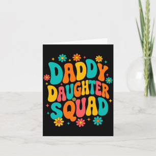 Groovy Daddy Tochter Team Vater und Tochter Karte