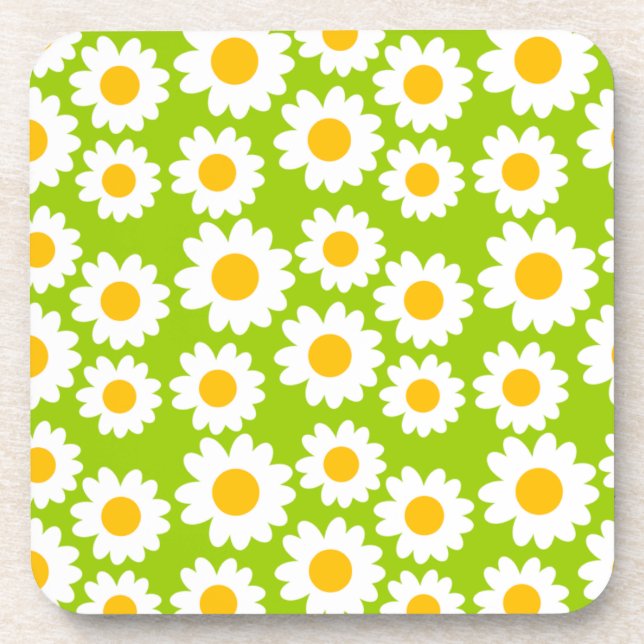 Groovy Daisies Getränkeuntersetzer (Vorderseite)