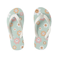 Groovy Daisies Kid's Pair von Flip Flops