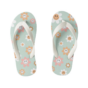 Groovy Daisies Kid's Pair von Flip Flops