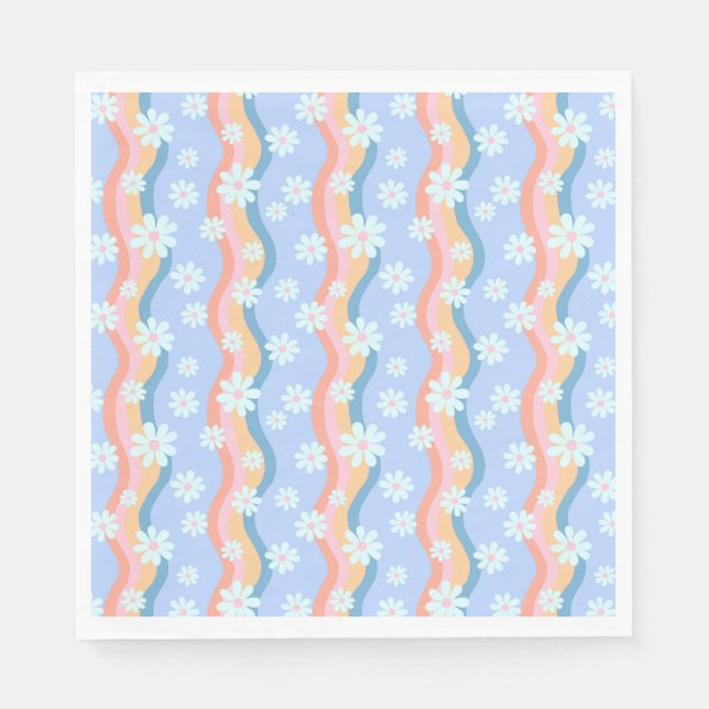 Groovy Daisies   Serviette (Vorderseite)