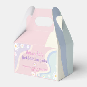 Groovy Daisy Birthday Party Fevor Box Geschenkschachtel