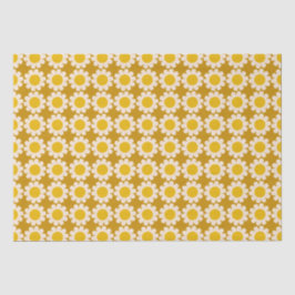 Groovy Daisy Summer Wrapping Paper Sheets Seidenpapier