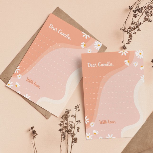 Groovy Daisy Time Capsule Note Card Dankeskarte (Von Creator hochgeladen)