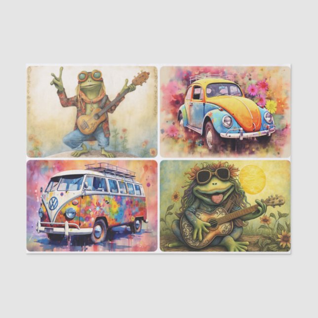 Groovy Days Seidenpapier (Vorderseite)