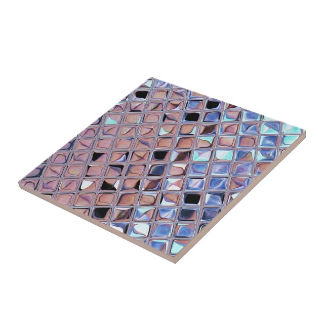 Groovy Disco Ball Mirror Ball Fliese (Seite)