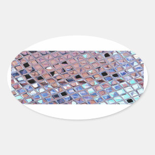 Groovy Disco Ball Mirror Ball Ovaler Aufkleber