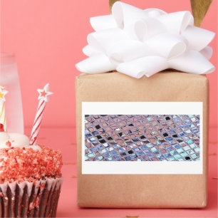 Groovy Disco Ball Mirror Ball Rechteckiger Aufkleber