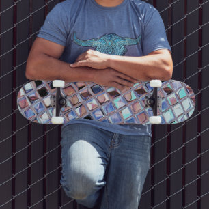 Groovy Disco Ball Mirror Ball Skateboard