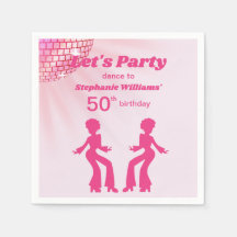 Groovy Disco-Kugel Rosa Lila 50. Geburtstag Frau