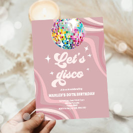 Groovy Disco Party Retro 70er Disco Einladung