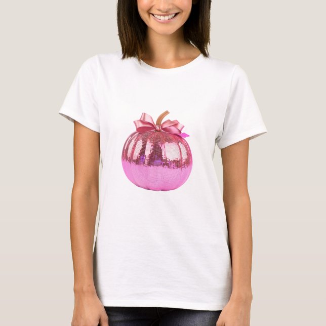 Groovy Disco Pumpkin Halloween T-Shirt (Vorderseite)