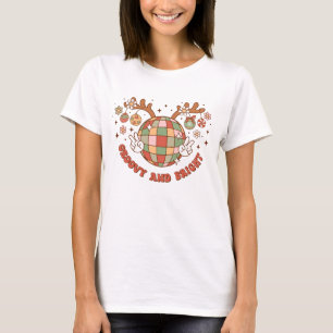 Groovy Disco Rentierfisch T - Shirt