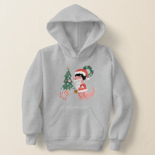 Groovy Disco Weihnachtsbaum Dinosaurier Hoodie