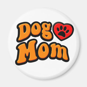 Groovy Dog Mama Zeichnend Magnet