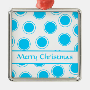 Groovy Dots #2 Frohe Weihnachten Ornament Aus Metall