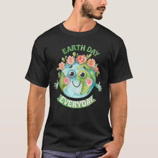 Groovy Earth Day Rett Earth Inspiration T-Shirt