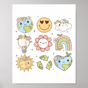 Groovy Earth Day Shirts Männer Frauen Kinder läche Poster