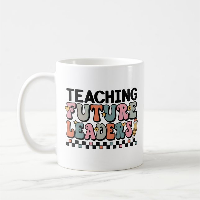 Groovy Earth Tones Teacher Quote Art Kaffeetasse (Links)