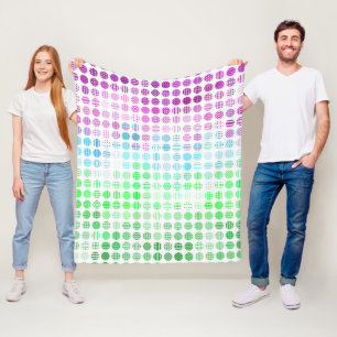 Groovy Eclectic Boho Abstract Toric Pride-Flagge Fleecedecke