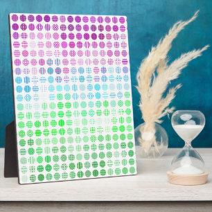 Groovy Eclectic Boho Abstract Toric Pride-Flagge Fotoplatte
