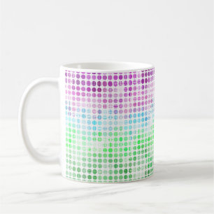 Groovy Eclectic Boho Abstract Toric Pride-Flagge Kaffeetasse