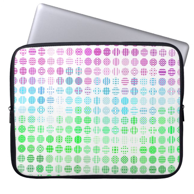 Groovy Eclectic Boho Abstract Toric Pride-Flagge Laptopschutzhülle (Vorderseite)