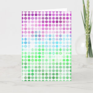 Groovy Eclectic Boho Abstrakt Toric Prilag Flag Dankeskarte