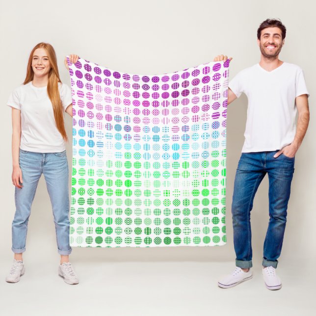 Groovy Eclectic Boho Abstrakt Toric Prilag Flag Fleecedecke (Beispiel)