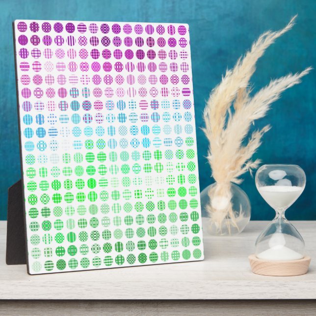 Groovy Eclectic Boho Abstrakt Toric Prilag Flag Fotoplatte (Seite)