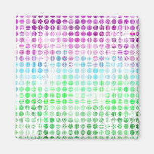 Groovy Eclectic Boho Abstrakt Toric Prilag Flag Magnet