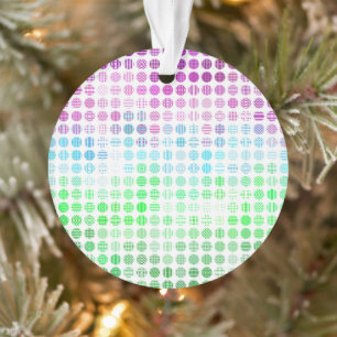Groovy Eclectic Boho Abstrakt Toric Prilag Flag Ornament
