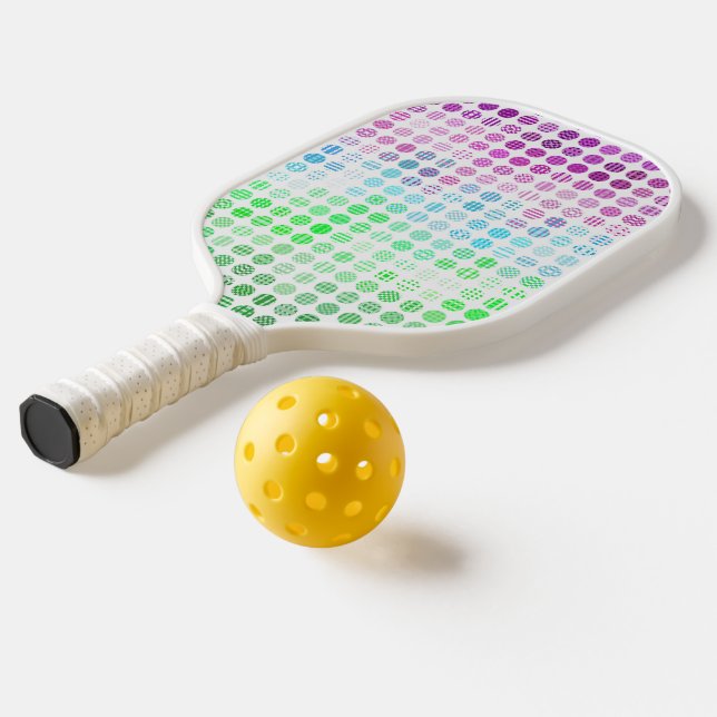 Groovy Eclectic Boho Abstrakt Toric Prilag Flag Pickleball Schläger (Ablage2  )