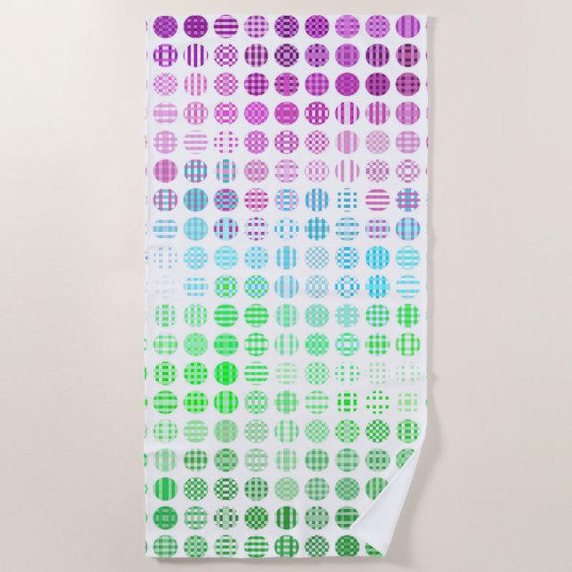 Groovy Eclectic Boho Abstrakt Toric Prilag Flag Strandtuch (Vorderseite)