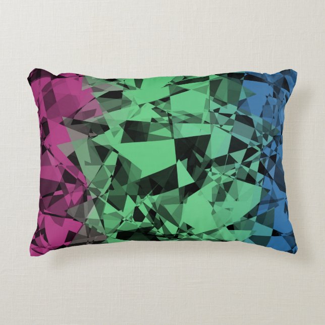 Groovy Eclectic Retro Trippy Polysexual Prilag Dekokissen (Vorderseite)