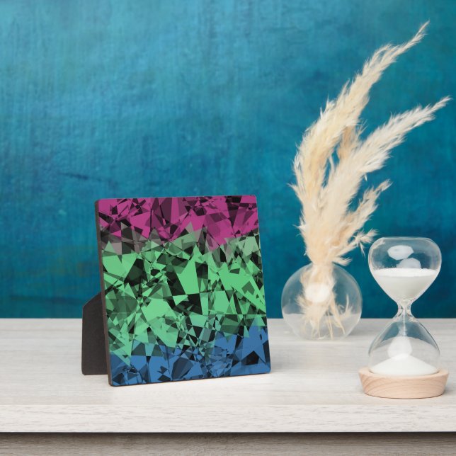 Groovy Eclectic Retro Trippy Polysexual Prilag Fotoplatte (InSitu)