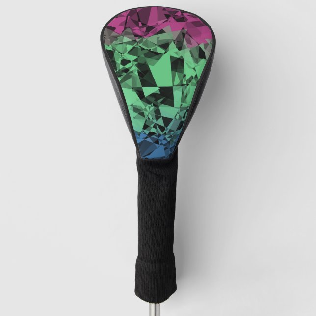 Groovy Eclectic Retro Trippy Polysexual Prilag Golf Headcover (Vorderseite)