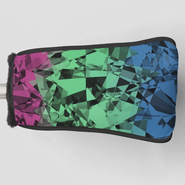 Groovy Eclectic Retro Trippy Polysexual Prilag Golf Headcover (Vorderseite)