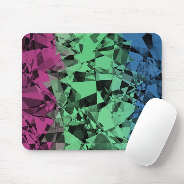 Groovy Eclectic Retro Trippy Polysexual Prilag Mousepad (Mit Mouse)